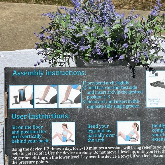 NIB Back Stretcher w/3 Stretch Levels, 139 Pressure Points - Picture 4 of 16